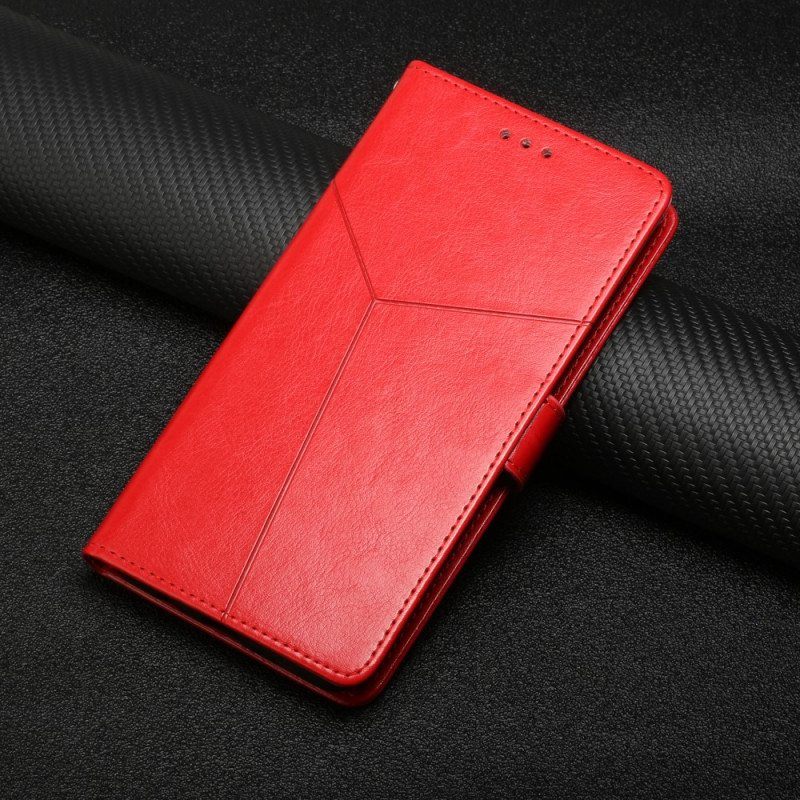 Flip Case Samsung Galaxy A13 5G / A04s Tyylikäs Nahkainen Geo Y -design