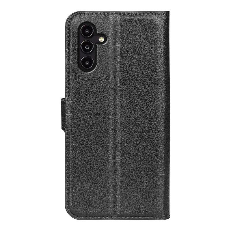 Flip Case Samsung Galaxy A14 / A14 5G Klassinen Keinonahka