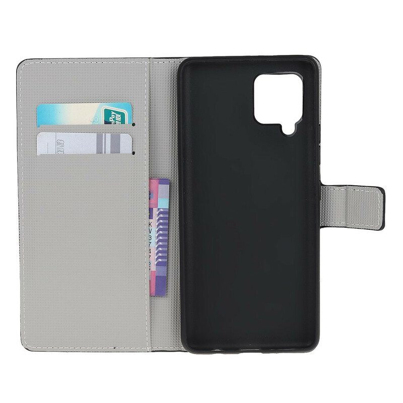 Flip Case Samsung Galaxy M12 / A12 Kuninkaallinen Perhonen