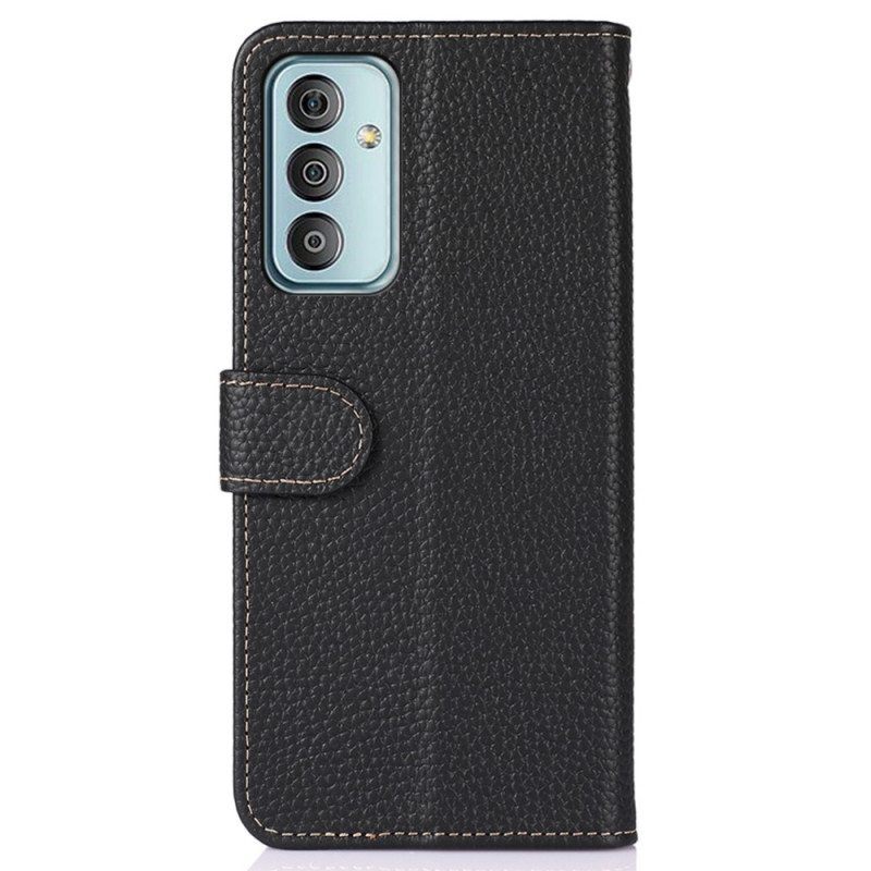 Flip Case Samsung Galaxy M13 Khazneh Litsi Nahka