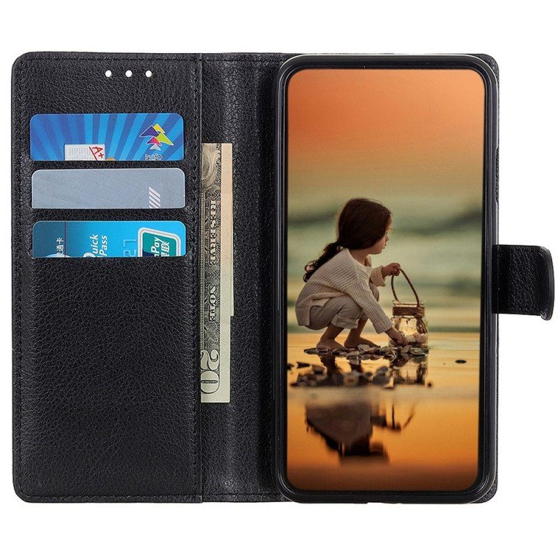 Flip Case Samsung Galaxy M13 Perinteinen Keinonahka