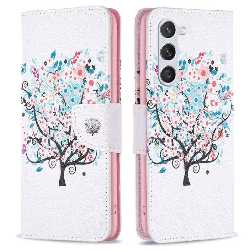 Flip Case Samsung Galaxy S23 5G Kukkiva Puu