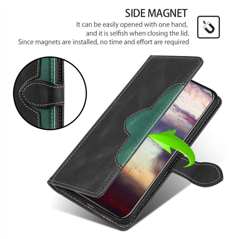 Flip Case Samsung Galaxy S23 Ultra 5G Kaksivärinen Kukka