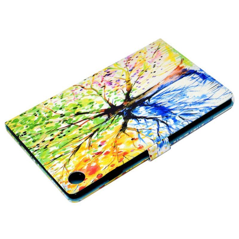 Flip Case Samsung Galaxy Tab A8 (2021) Akvarelli Puu