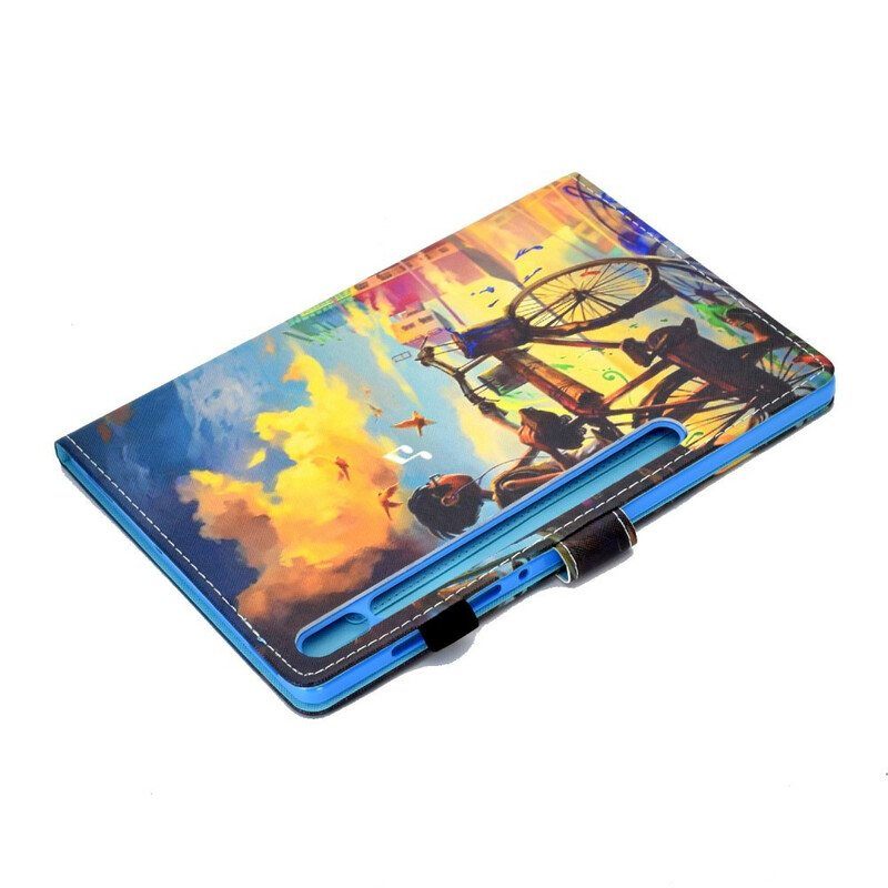 Flip Case Samsung Galaxy Tab S8 / Tab S7 Pyörä Art