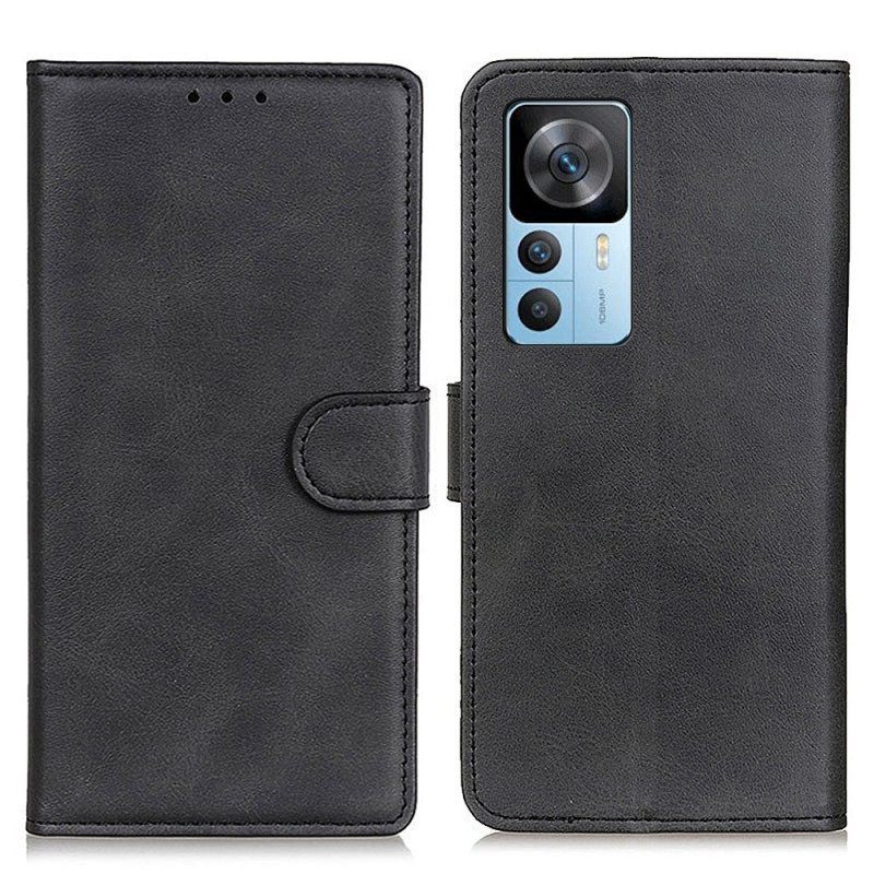 Flip Case Xiaomi 12T / 12T Pro Matta Keinonahka