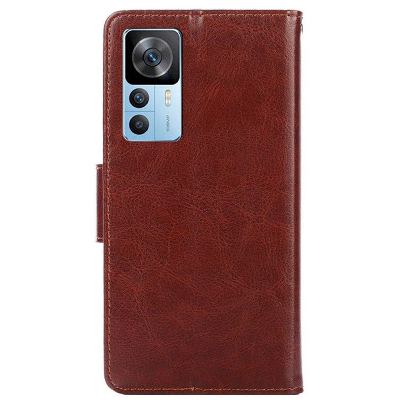 Flip Case Xiaomi 12T / 12T Pro Retro Nahkatyyli