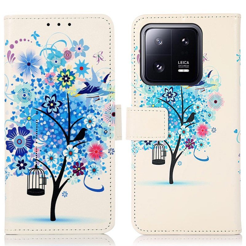 Flip Case Xiaomi 13 Kukkiva Puu