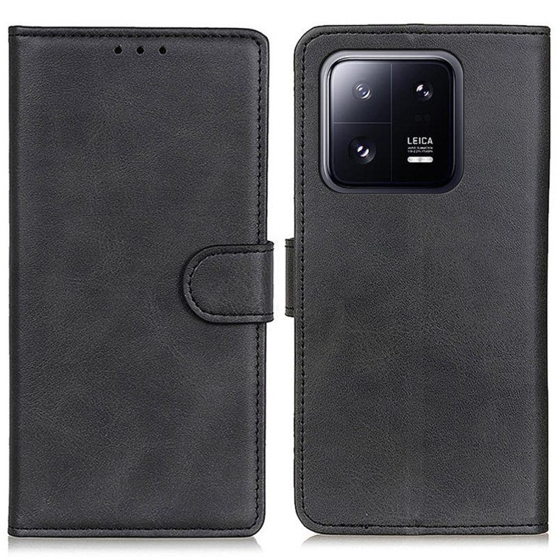 Flip Case Xiaomi 13 Matta Keinonahka