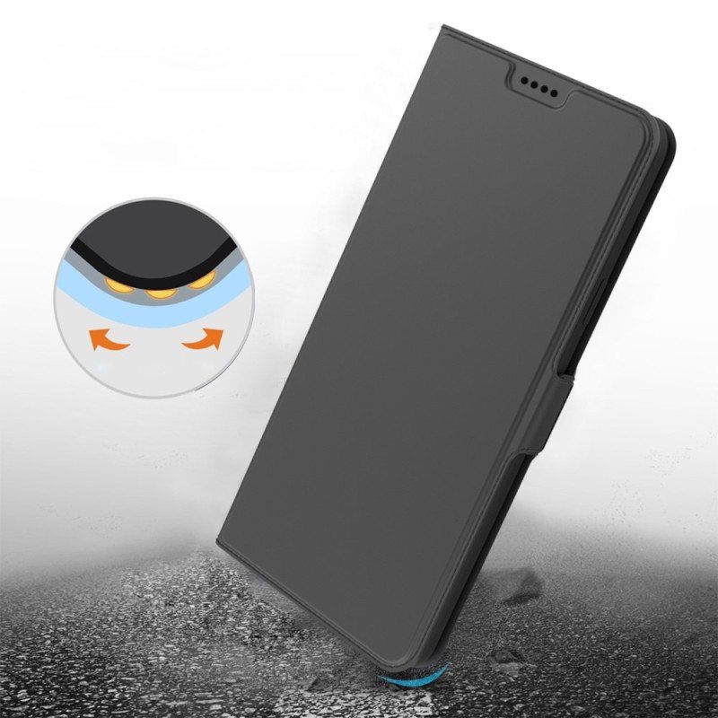 Flip Case Xiaomi 13 Ohut Nahkaefekti