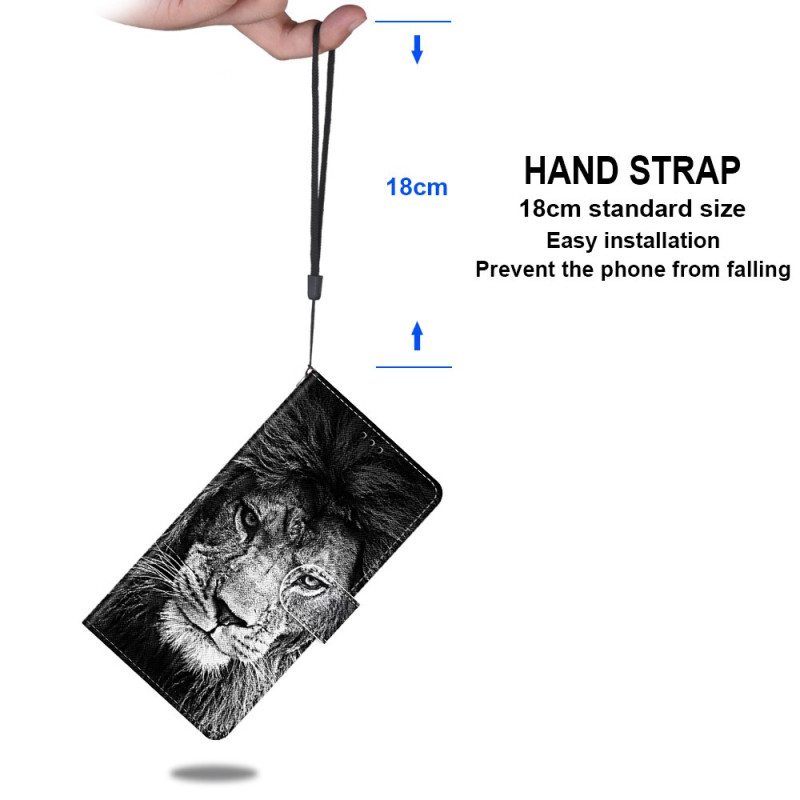 Flip Case Xiaomi 13 Pro Suojaketju Kuori Lanyard Lion