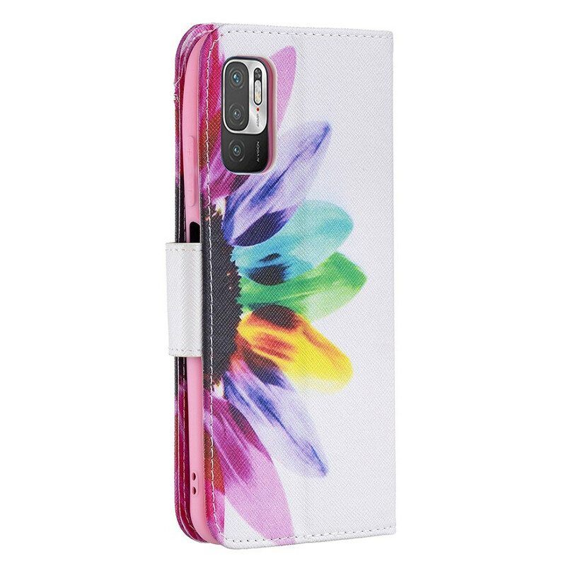 Flip Case Xiaomi Redmi Note 10 5G Akvarelli Kukka