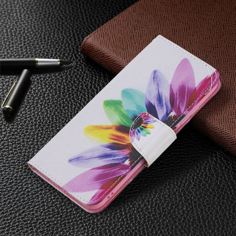 Flip Case Xiaomi Redmi Note 10 5G Akvarelli Kukka