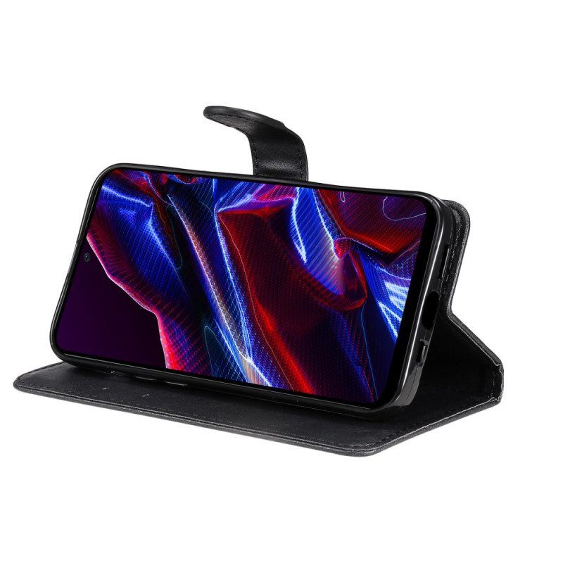 Flip Case Xiaomi Redmi Note 12 5G Suojaketju Kuori Tavallinen Hihnalla