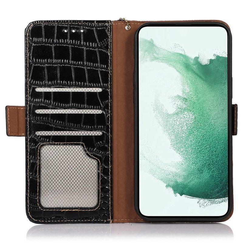 Kotelot Huawei Mate 50 Pro Crocodile Style Rfid