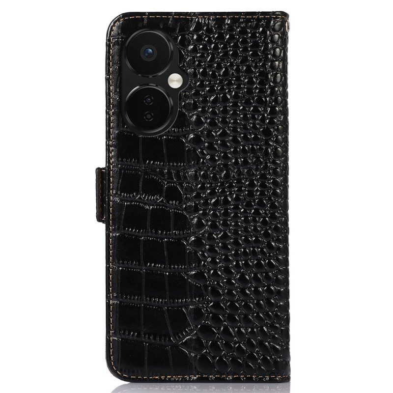 Kotelot OnePlus Nord CE 3 Lite 5G Crocodile Style Rfid