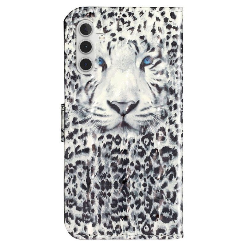 Kotelot Samsung Galaxy A14 / A14 5G Suojaketju Kuori Strappy Leopard