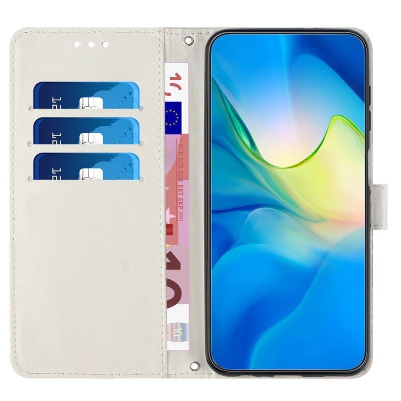 Kotelot Samsung Galaxy A14 / A14 5G Suojaketju Kuori Strip Marble