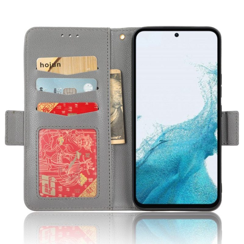 Kotelot Samsung Galaxy A54 5G Suojaketju Kuori Strappy Leather Style