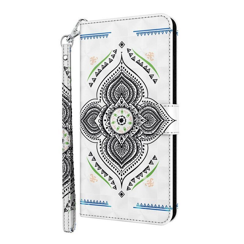 Kotelot Samsung Galaxy M12 / A12 Light Spots Mandala Kaulanauhalla