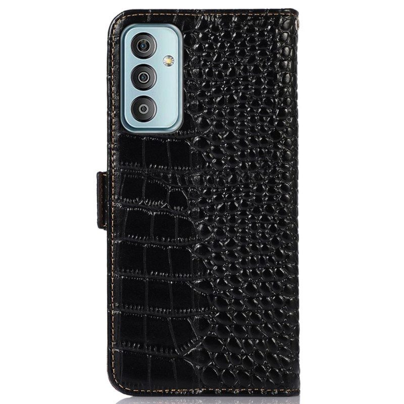 Kotelot Samsung Galaxy M13 Crocodile Style Rfid