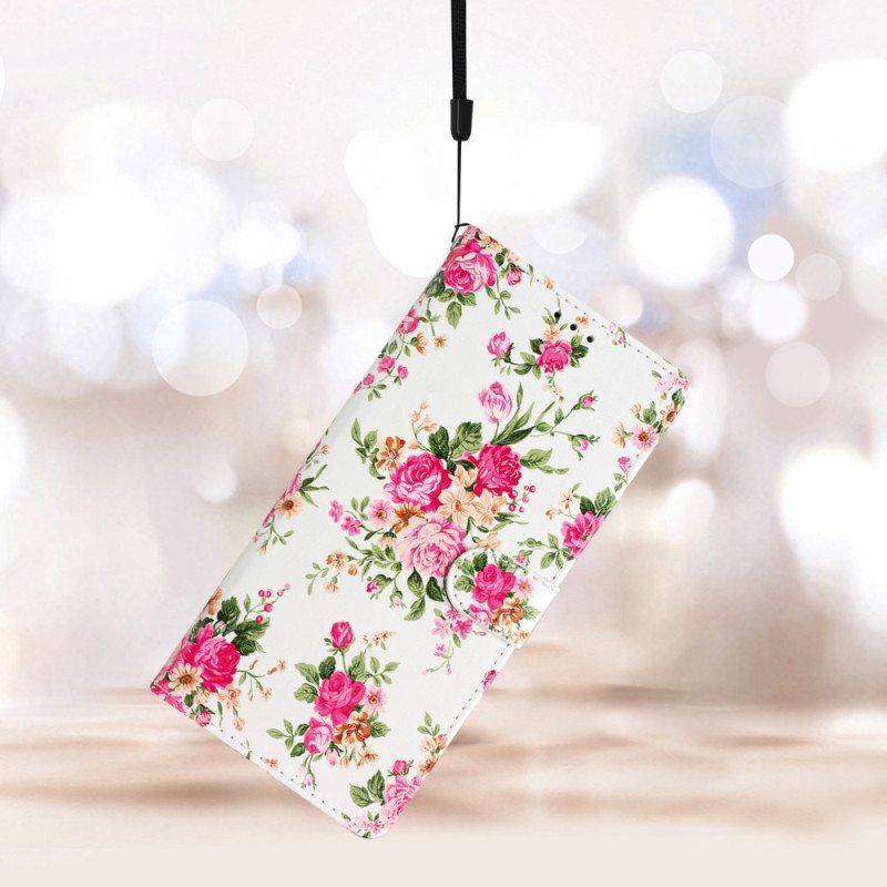 Kotelot Xiaomi 12 Lite Suojaketju Kuori Hihna Liberty Flowers