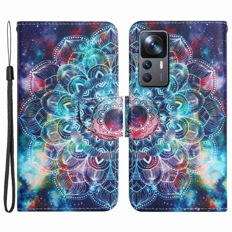 Kotelot Xiaomi 12T / 12T Pro Suojaketju Kuori Näyttävä Strappy Mandala