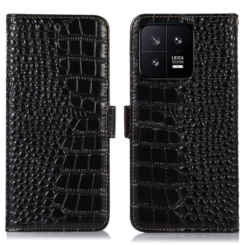 Kotelot Xiaomi 13 Crocodile Style Rfid