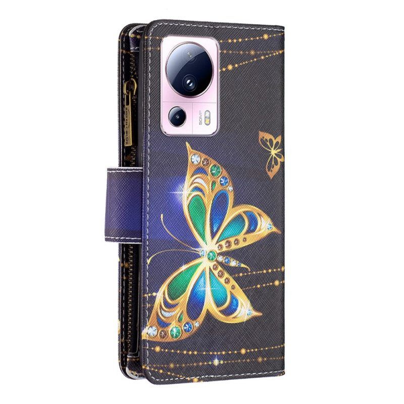 Kotelot Xiaomi 13 Lite Lompakkokotelo Golden Butterflies Lompakko