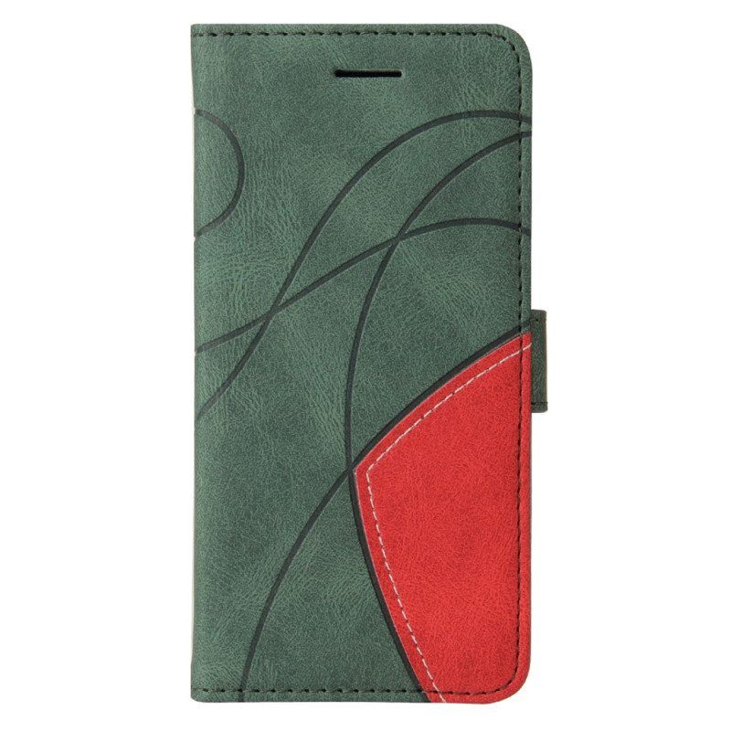 Kotelot Xiaomi Redmi A1 Kaksisävyinen Signature Faux Leather