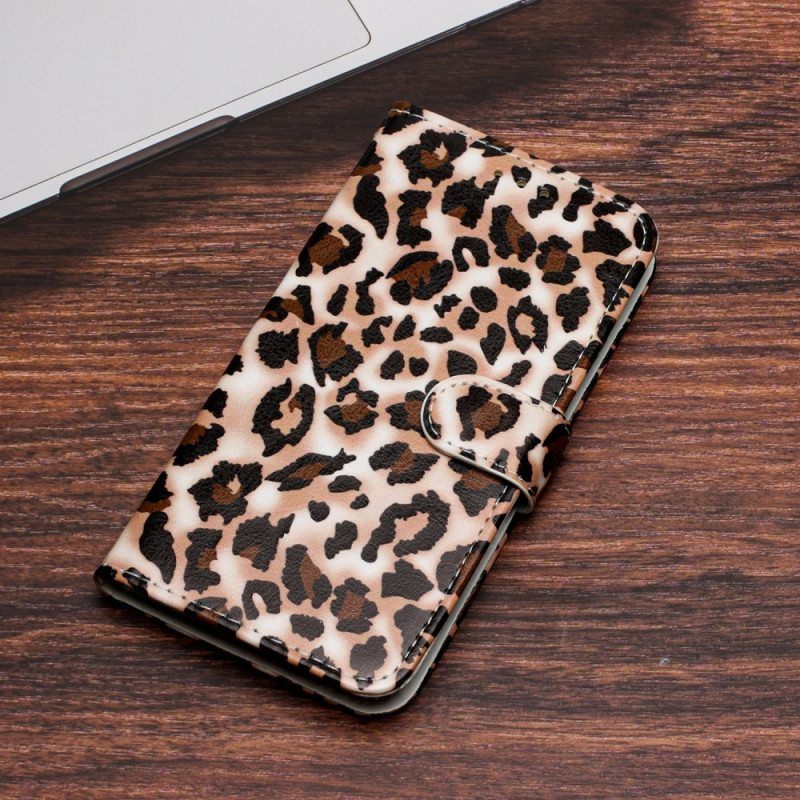 Kotelot Xiaomi Redmi A1 Suojaketju Kuori Strappy Leopard Print