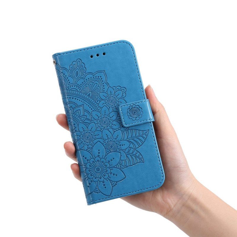 Kotelot Xiaomi Redmi Note 12 5G Suojaketju Kuori Hihna Kukka Mandala