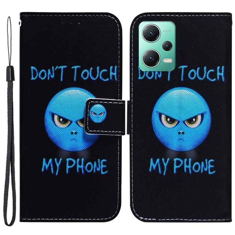 Kotelot Xiaomi Redmi Note 12 5G Suojaketju Kuori Lanyard Emoji Puhelin