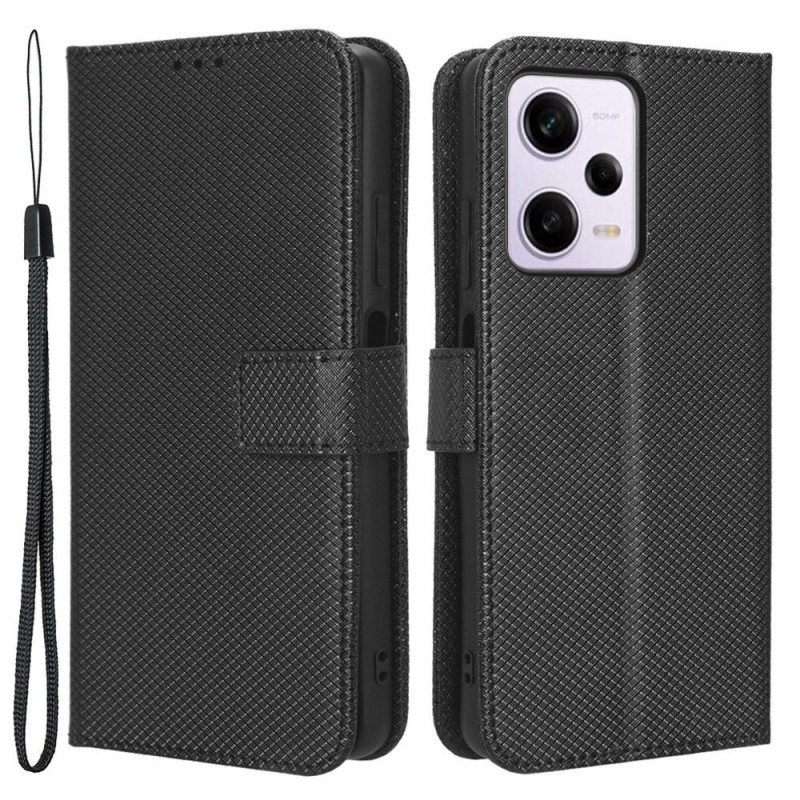 Kotelot Xiaomi Redmi Note 12 Pro Suojaketju Kuori Tyylikäs Strappy Faux Leather