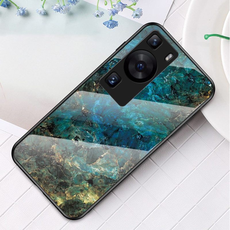 Kuori Huawei P60 Pro Marmorikarkaistu Lasi