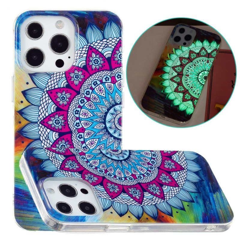 Kuori iPhone 15 Pro Max Fluoresoiva Mandala