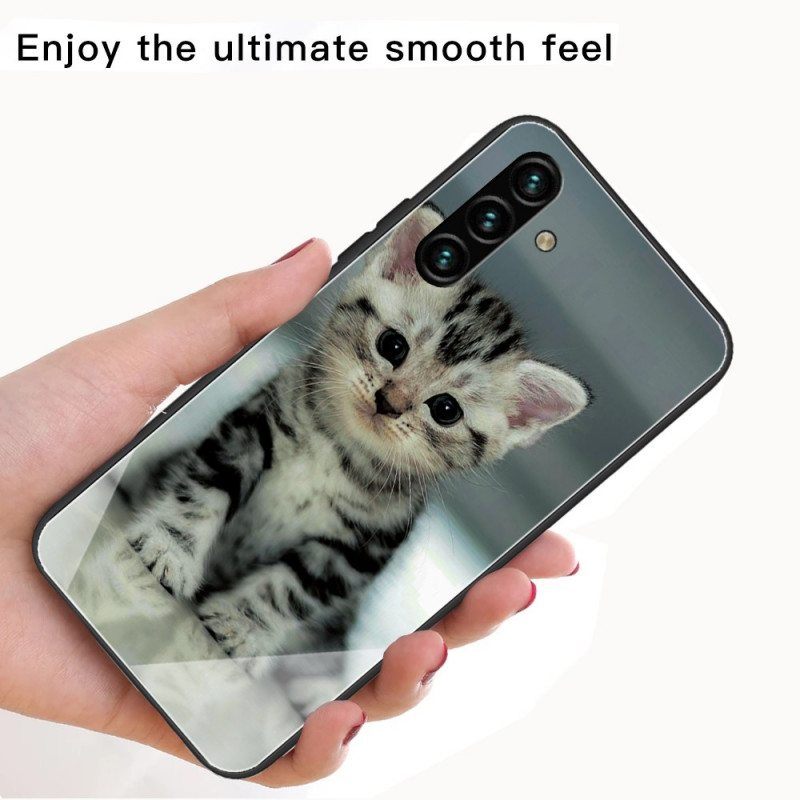 Kuori Samsung Galaxy A13 5G / A04s Kitten Karkaistu Lasi