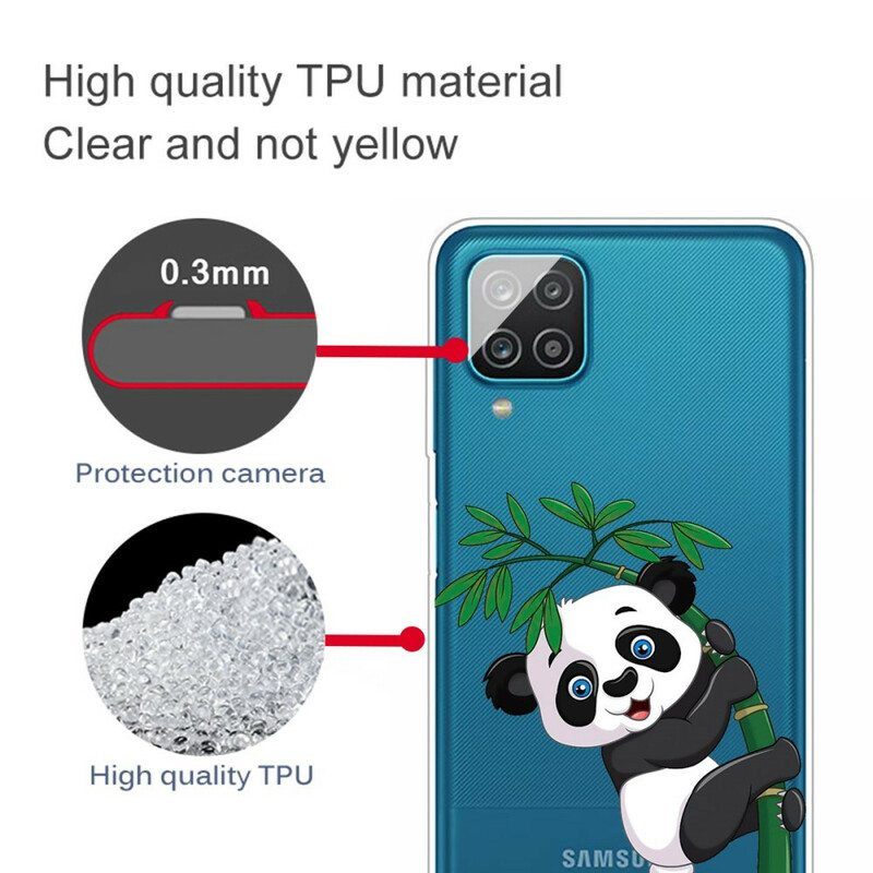 Kuori Samsung Galaxy M12 / A12 Saumaton Panda Bambulla