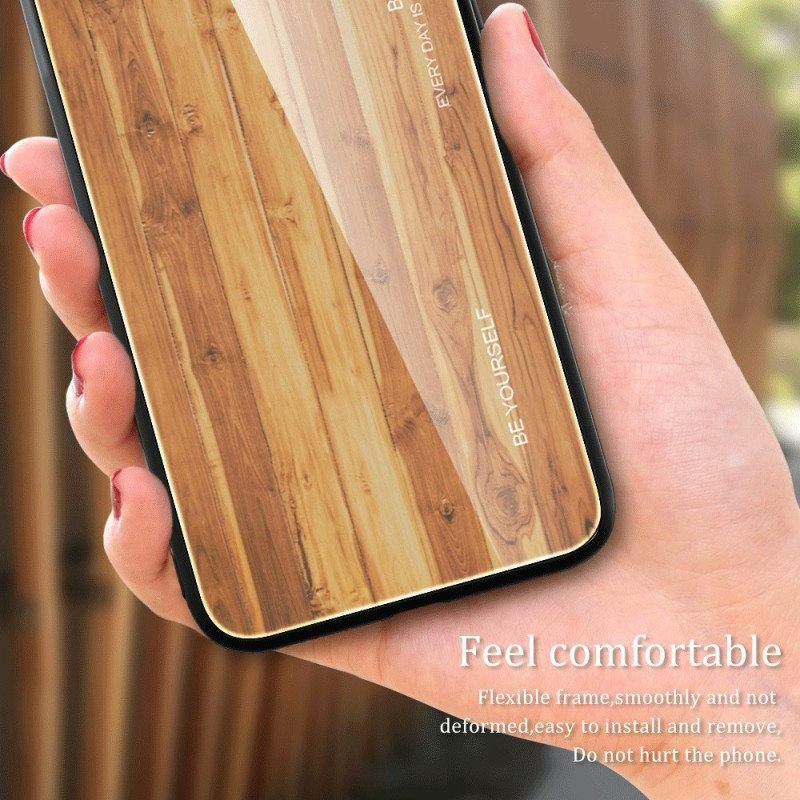 Kuori Samsung Galaxy S23 5G Wood Design Karkaistu Lasi