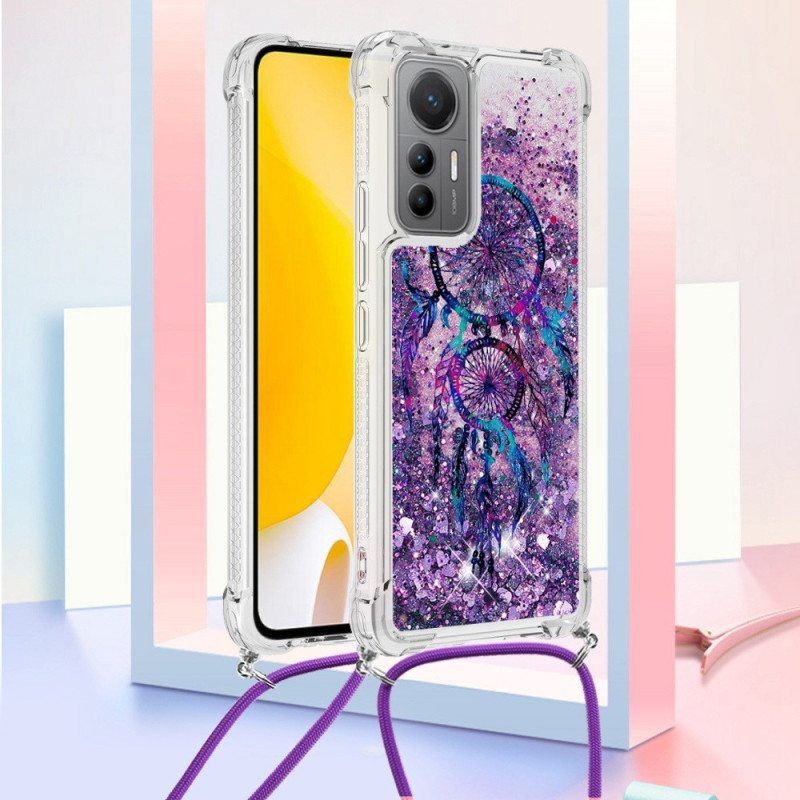 Kuori Xiaomi 12 Lite Kiristysnyörillä Paljetin Kiristysnyöri Dream Catcher