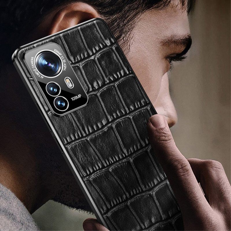 Kuori Xiaomi 12 Pro Crocodile Style Nahkaa