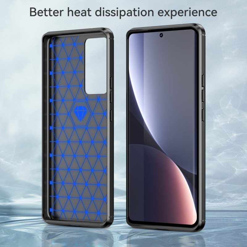 Kuori Xiaomi 12 Pro Harjattua Hiilikuitua