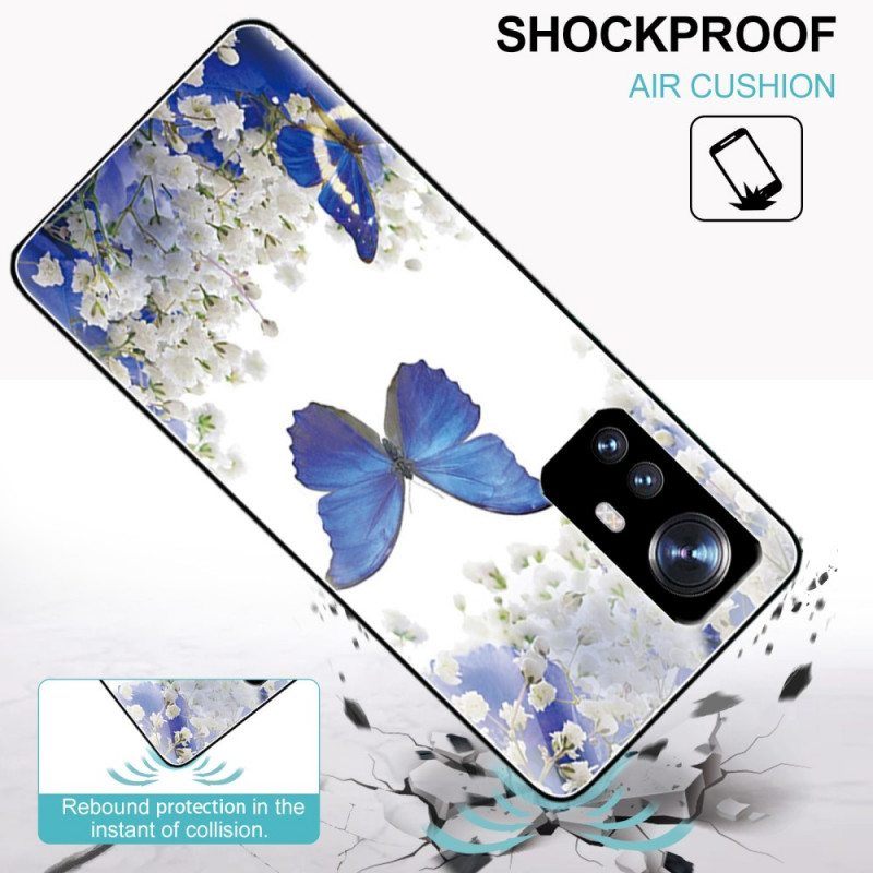 Kuori Xiaomi 12 Pro Royal Butterflies Karkaistu Lasi