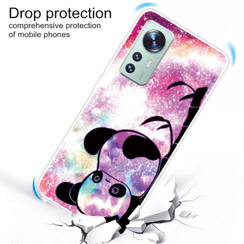 Kuori Xiaomi 12 Pro Silikoni Panda Ylösalaisin