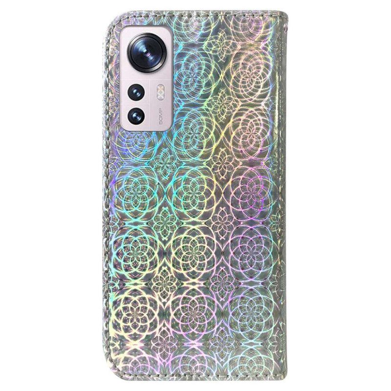 Nahkakotelo Xiaomi 12 / 12X Disco-tyylinen