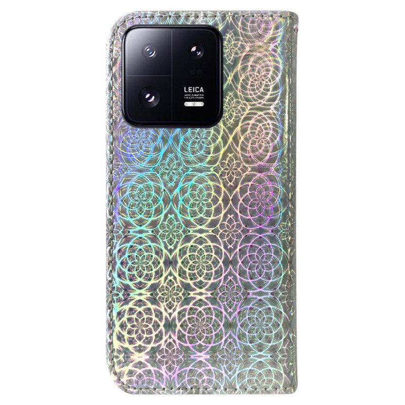 Nahkakotelo Xiaomi 13 Pro Suojaketju Kuori Strappy Disco Style