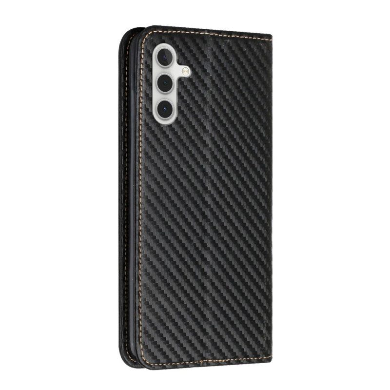 Puhelinkuoret Samsung Galaxy A54 5G Suojaketju Kuori Kotelot Flip Strappy Carbon Fiber Style