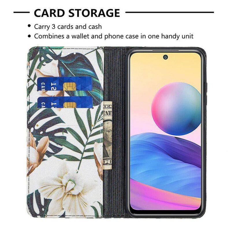 Puhelinkuoret Xiaomi Redmi Note 10 5G Kotelot Flip Lehdet