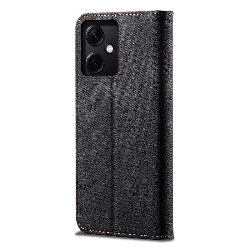 Puhelinkuoret Xiaomi Redmi Note 12 5G Kotelot Flip Denim Kangas